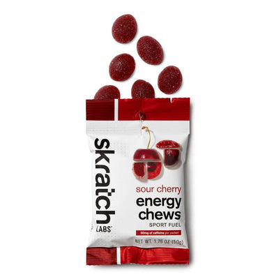Skratch Labs Sport Energy Chews Accessories Skratch Labs Sour Cherry Caffeinated 