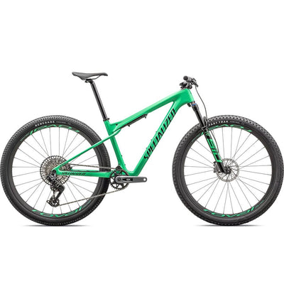 Specialized Epic World Cup Expert Bikes Specialized Gloss Electric Green / Forest Green Pearl XS 