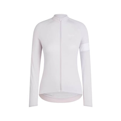 Rapha Women's Core Long Sleeve Jersey Apparel Rapha Pale Lilac / White M 