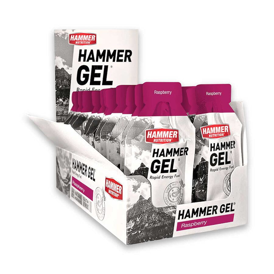 BOX of Hammer Gel Single Serve Accessories Hammer Nutrition Raspberry 24/Box 
