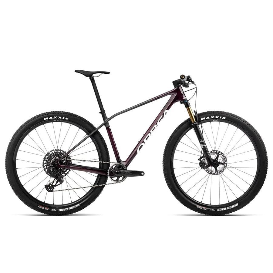 2023 Orbea Alma M PRO Bikes Orbea Bikes Wine Red Carbon View (Gloss) - Carbon Raw (Matte) M 