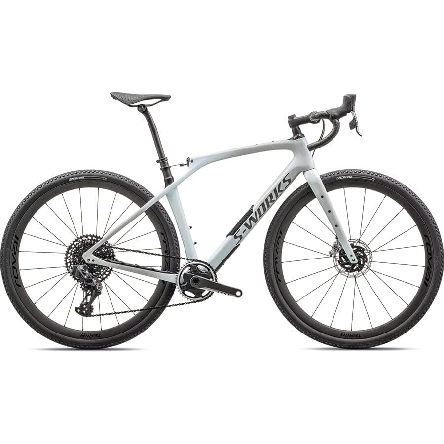 Specialized S-Works Diverge STR Bikes Specialized Dove Grey + Eyris Pearl - Morning Mist / Eyris Pearl / Smoke 52 