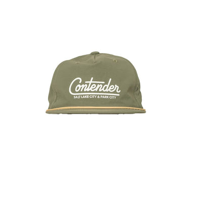 Contender Rope Hat Apparel Contender Bicycles Patina Green / Birch Rope 