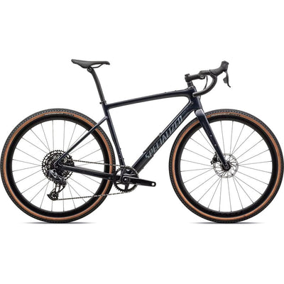 2023 Specialized Diverge Expert Carbon Bikes Specialized Gloss Dark Navy Granite over Carbon/Pearl 49 