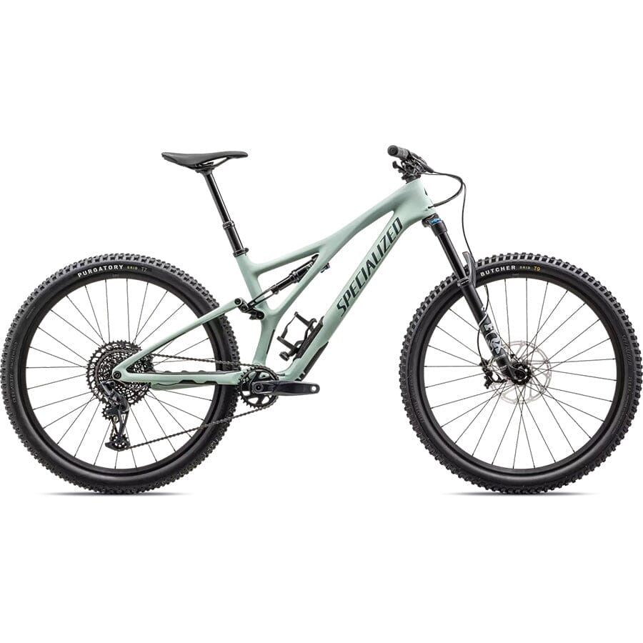 2023 Specialized Stumpjumper Comp Bikes Specialized Satin White Sage / Deep Lake S1 