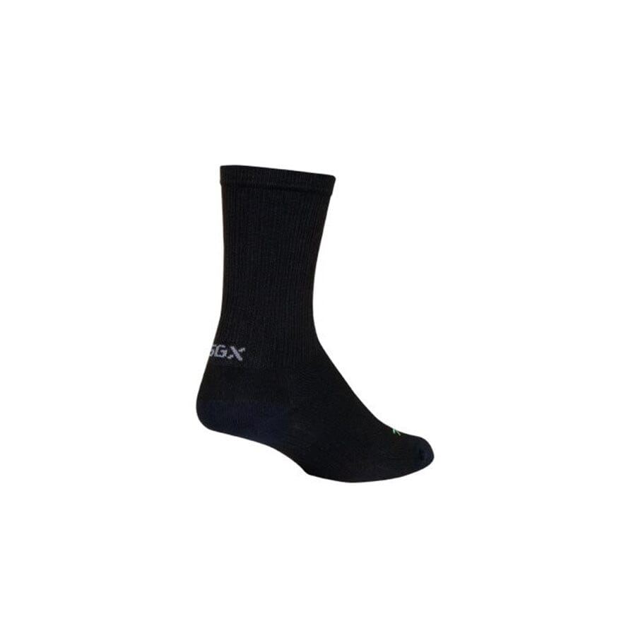 SockGuy Lit SGX 6" Socks Apparel SockGuy Black S/M 