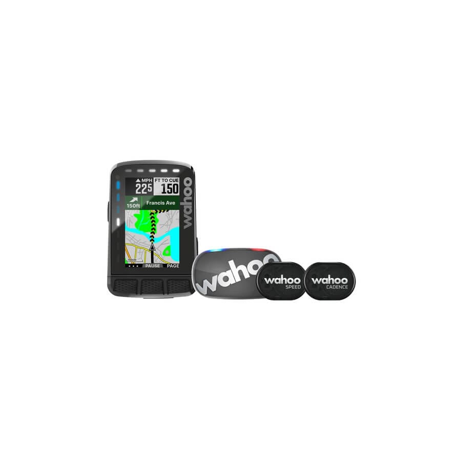 Wahoo Elemnt Roam V2 GPS Cycling Computer Bundle w/ Tickr Accessories Wahoo Fitness 