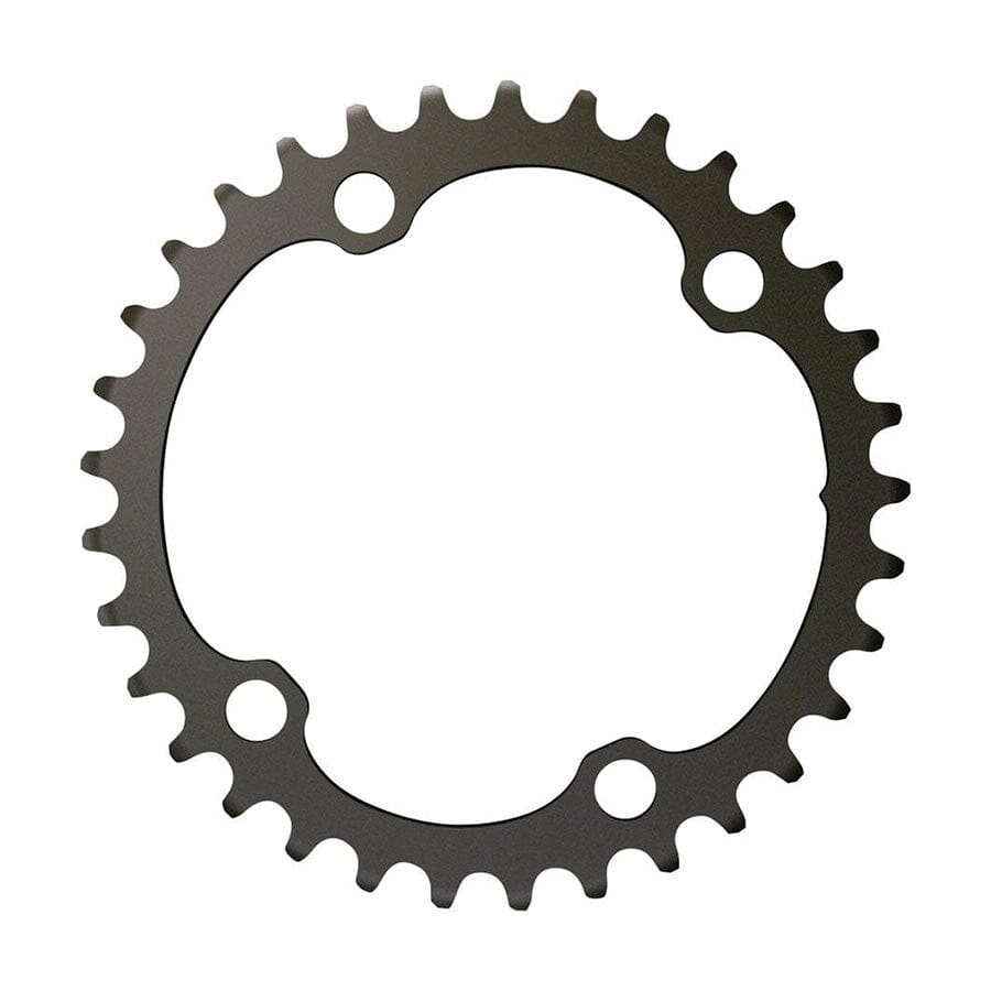 SRAM Force 2x12-Speed Chainring Components SRAM Blast Black 35t, 107 BCD, 4-Bolt, Blast Black, For use with 48t Outer 