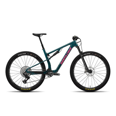 Santa Cruz Blur 4 C GX AXS XC Bikes Santa Cruz Bikes Gloss Dark Teal S 