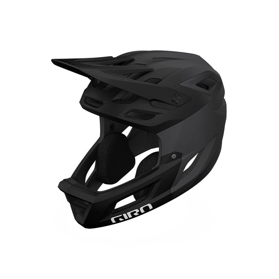 Black full discount face mtb helmet