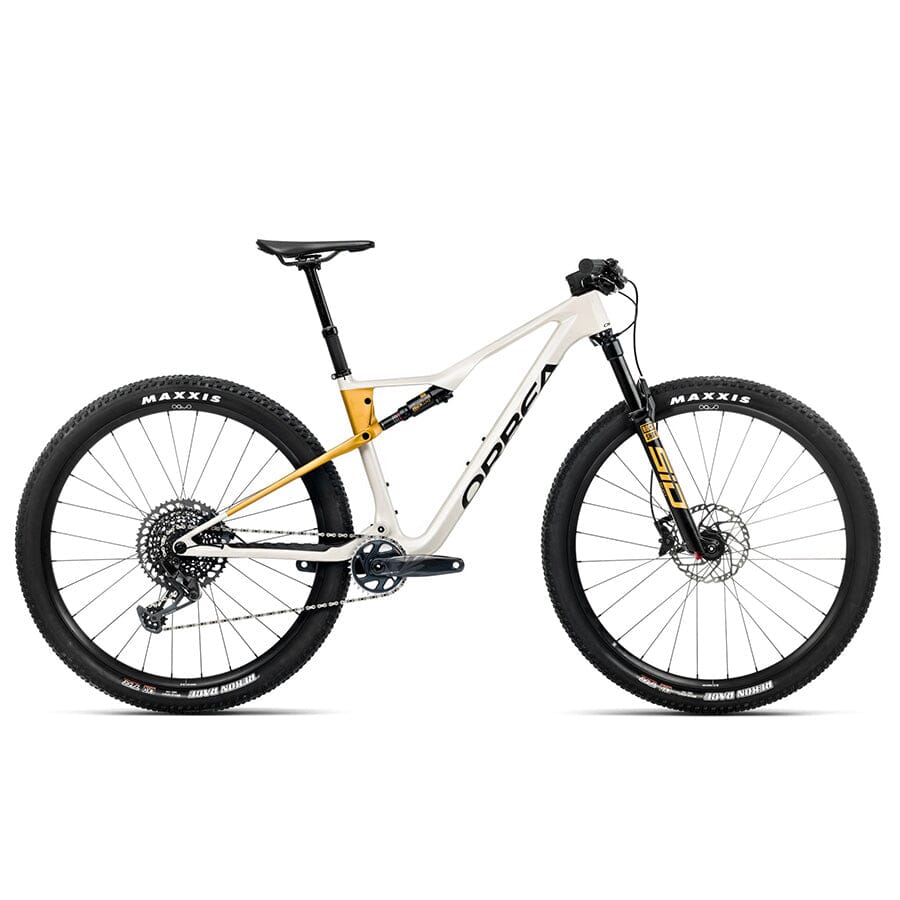 Orbea Oiz M21 Bikes Orbea Bikes Ivory White (Gloss) - Bumblebee Yellow (Matt) S 