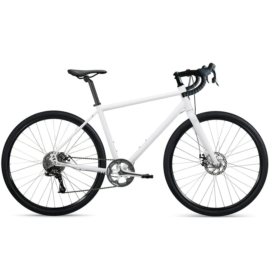 2022 Roll A:1R Adventure Road Bike Bikes Roll Bicycle Company Carrera White With Matte Black Components Men's Size 2 - Diamond Frame 