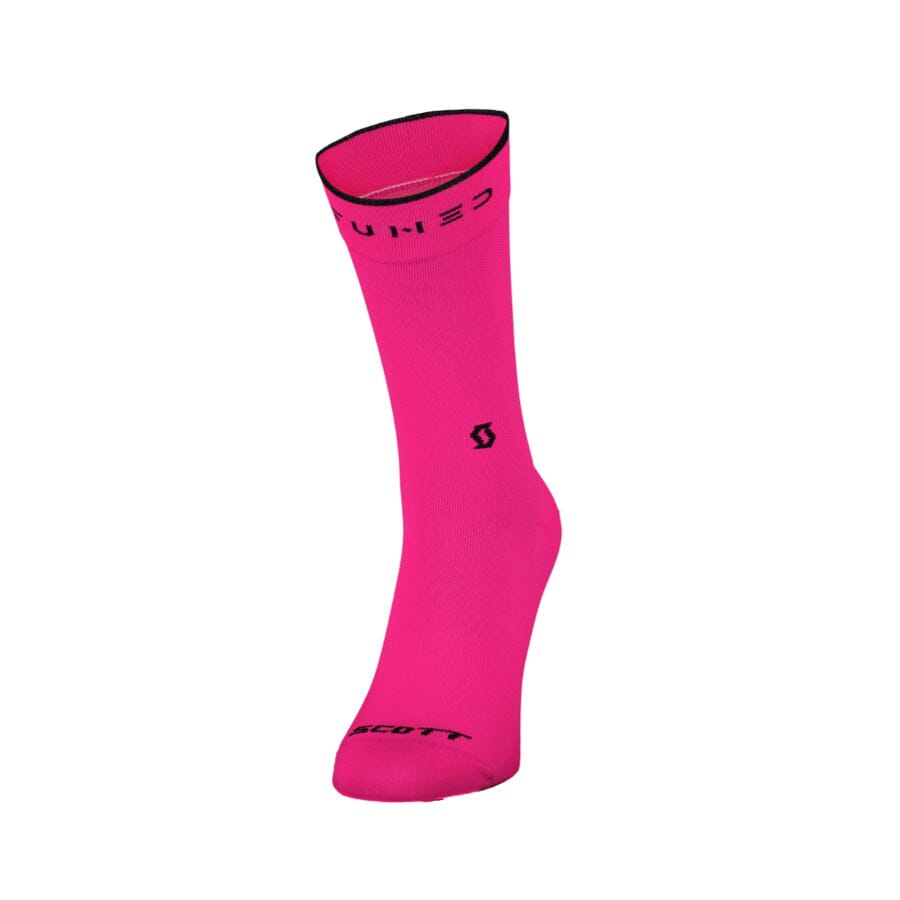 Scott Trail Tuned Crew Sock Apparel SCOTT Bikes Radiant Pink 39-41 (M) 