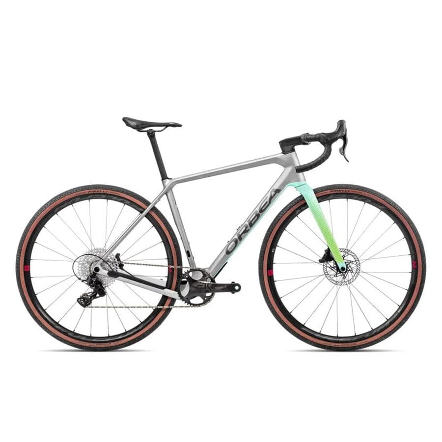 2023 Orbea Terra M22Team 1x Bikes Orbea Bikes Stone Silver (Matt)-Ice Green (Gloss) XS 