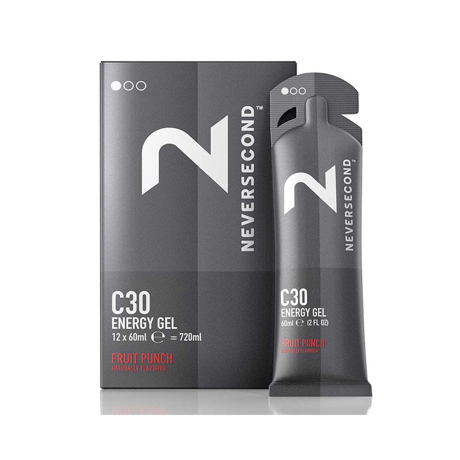 BOX of Neversecond C30 Energy Gels Accessories NEVERSECOND Fruit Punch 12/box 