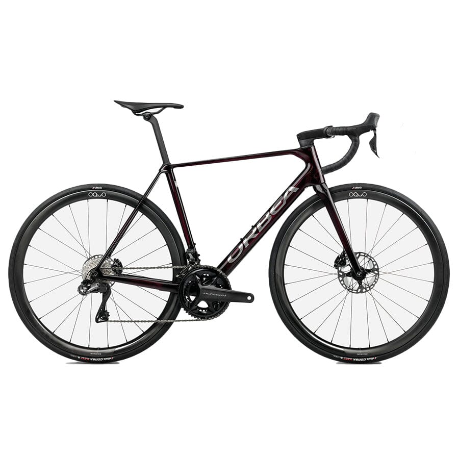 Orbea Orca M20iTEAM Bikes Orbea Bikes Wine Red - Titanium (Gloss) 47 