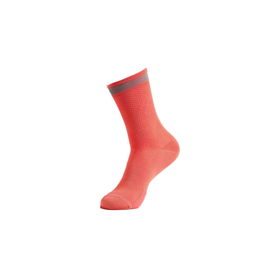 Specialized Soft Air Reflective Tall Socks Apparel Specialized Bikes Vivid Coral S 