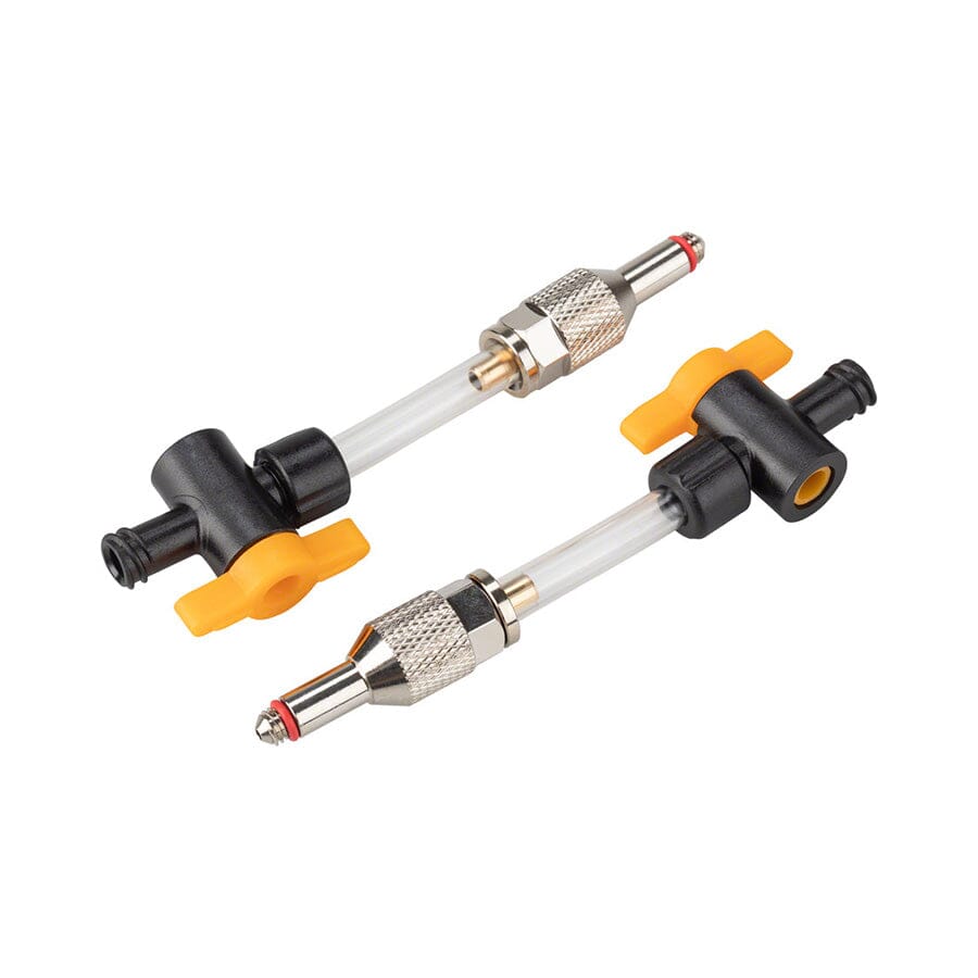 Jagwire Elite Mineral Oil Bleed Kit Universal Adapters with 1/4-Turn Valves, Pair | Contender Bicycles