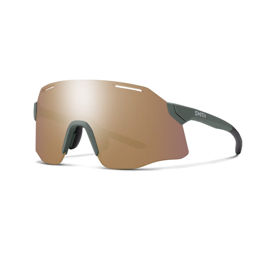 Smith Vert PivLock Sunglasses Apparel Smith Matte Alpine Green + ChromaPop Rose Gold Mirror Lens 