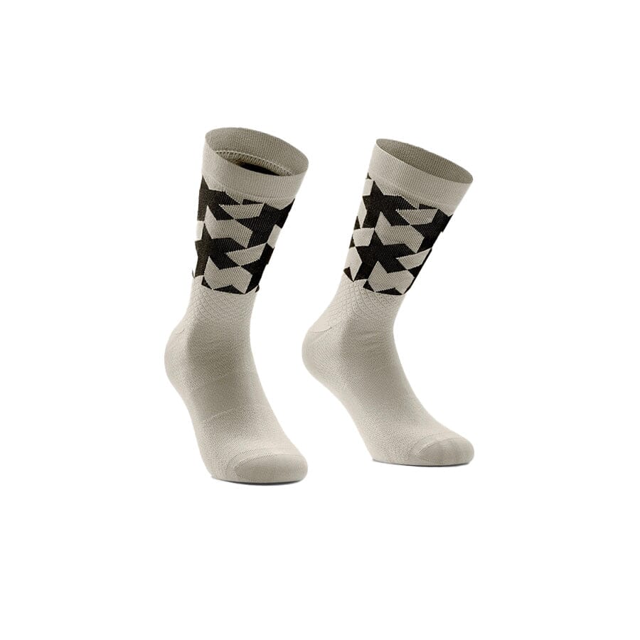 Assos Monogram Socks EVO Apparel Assos Moon Sand I 