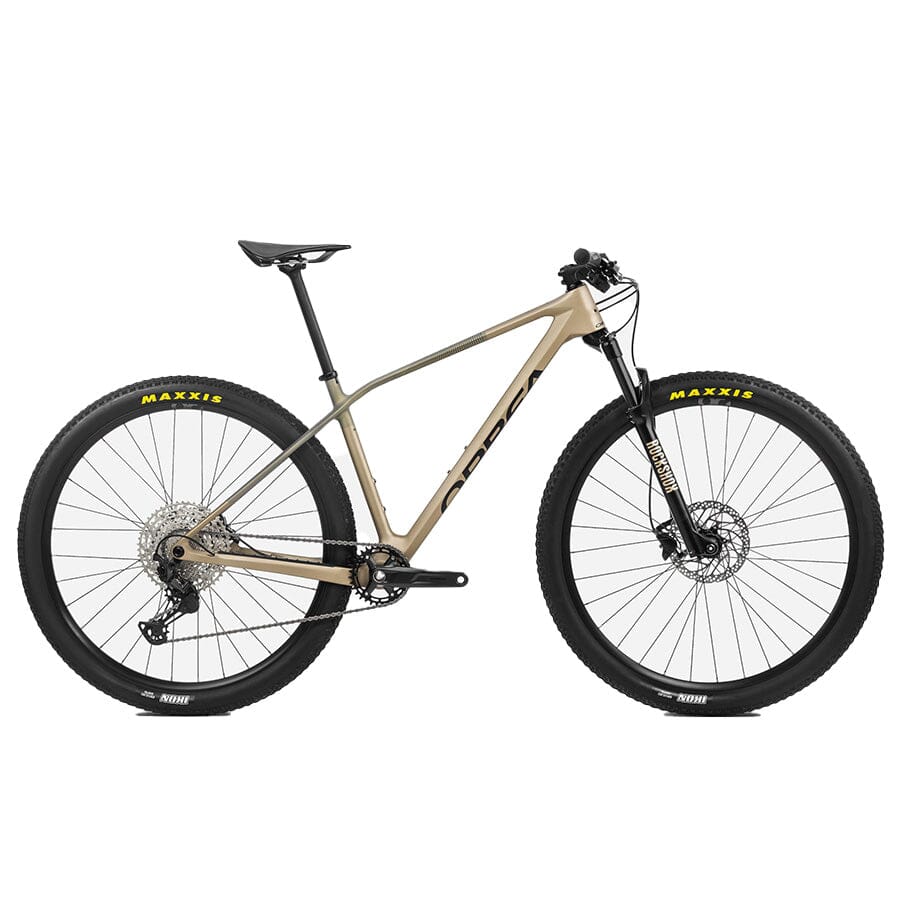 2023 Orbea Alma M50 Bikes Orbea Baobab Brown - Green Gold (Matt) L 