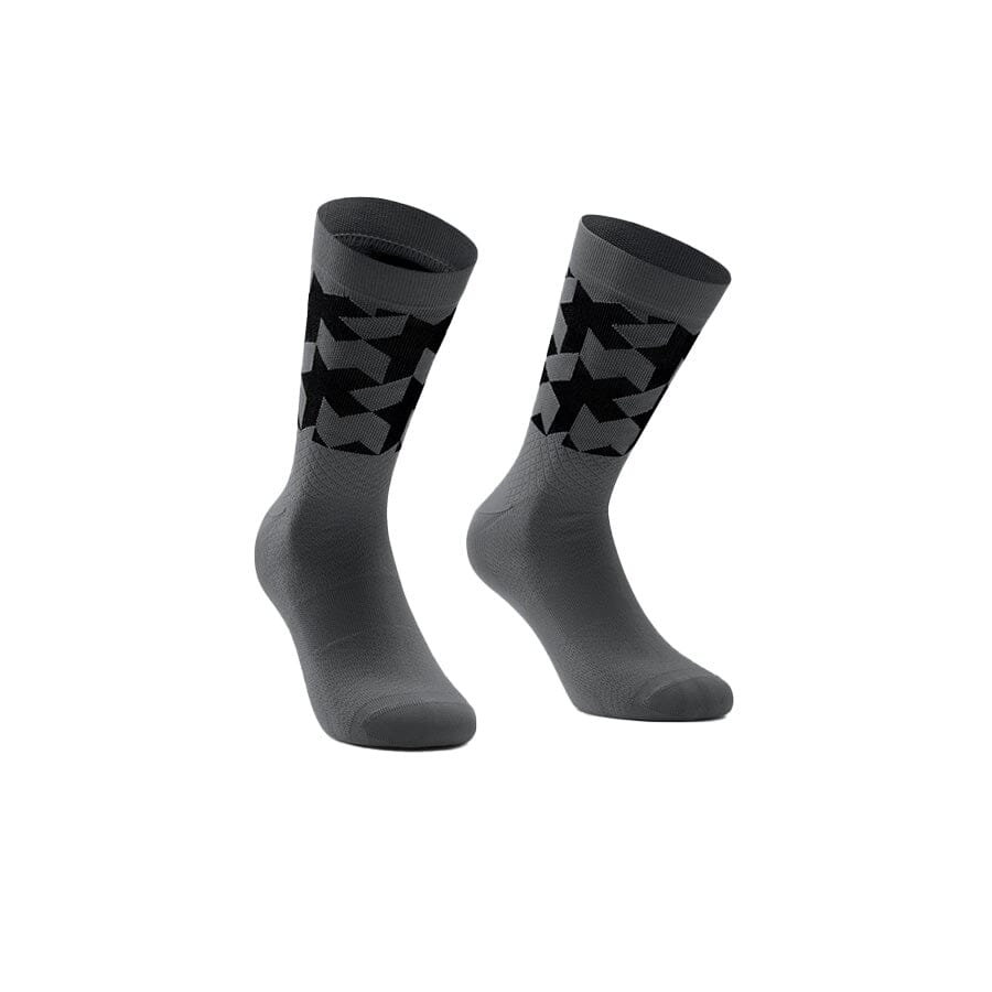 Assos Monogram Socks EVO Apparel Assos Torpedo Grey II 