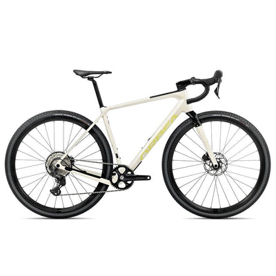 Orbea Terra M30TEAM 1X Bikes Orbea Bikes Ivory White - Spicy Lime (Gloss) XS 