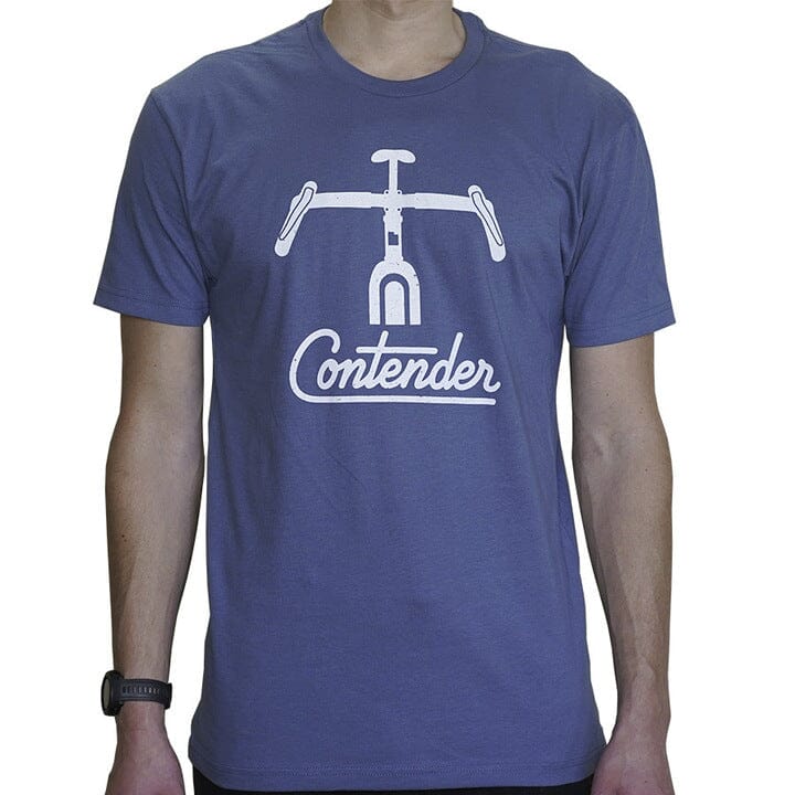 Contender Vintage Handlebar T-Shirt Apparel Contender Bicycles Blue Jean M 