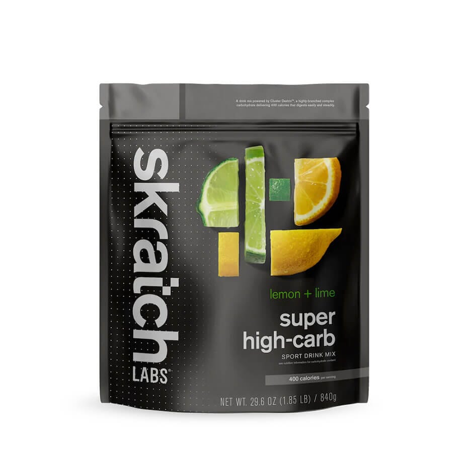 Skratch Super High-Carb Sport Drink Mix Accessories Skratch Labs Lemon and Lime 840g 8 Serving Resealable Bag 