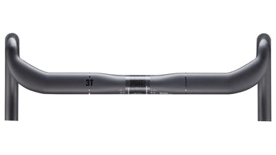 3T Superergo Pro Handlebar 31.8mm Clamp, 123mm Drop, 77mm Reach, Width, Black Components 3T 