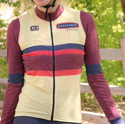 Contender Vintage Merino Long Sleeve Unisex Jersey Apparel Contender Bicycles Autum XS 