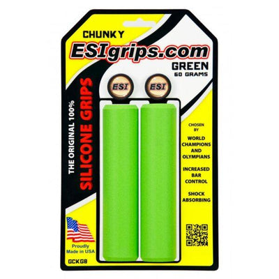ESI 32mm Chunky Silicone Grips Components ESI Green 