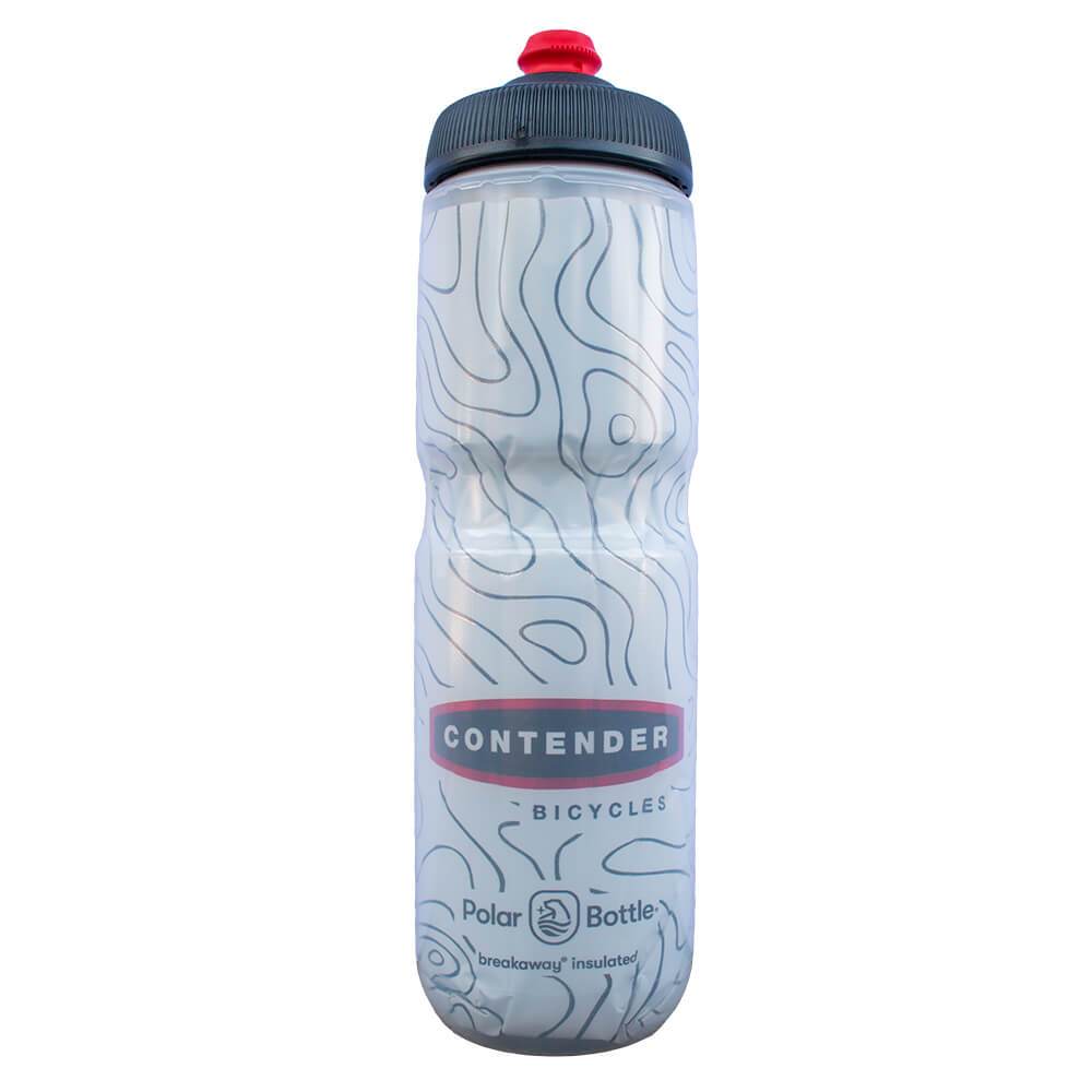 Contender Polar Insulated Bottle Accessories Contender Bicycles White Topo 24oz/LG 