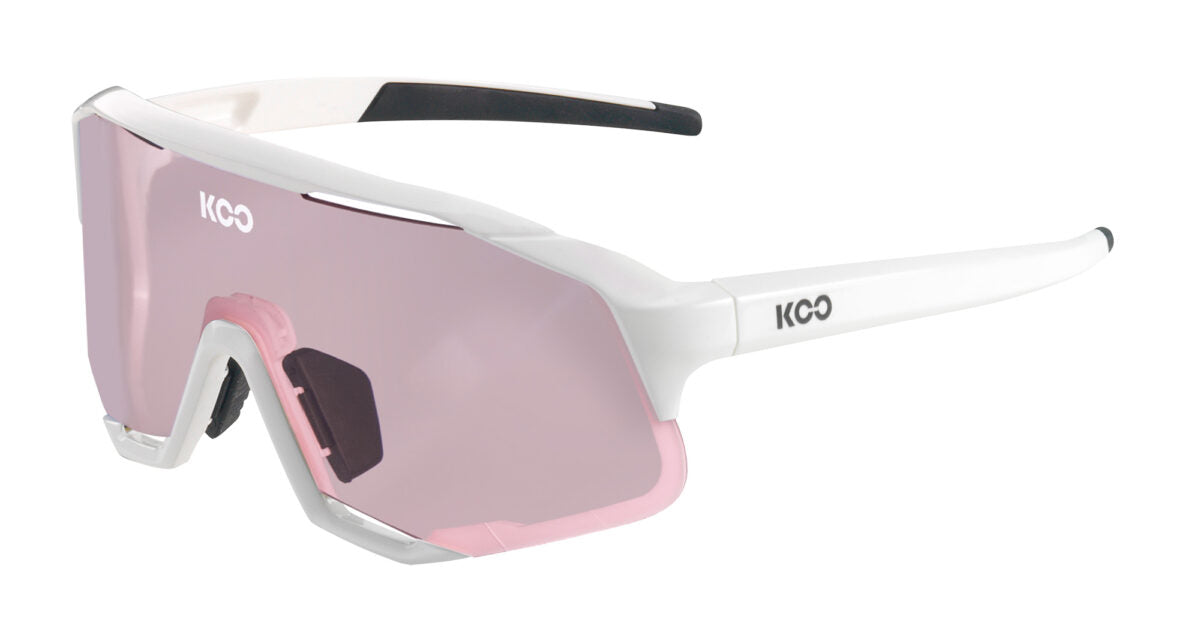 Koo Demos Sunglasses Apparel KOO White/ Photochromic Pink 