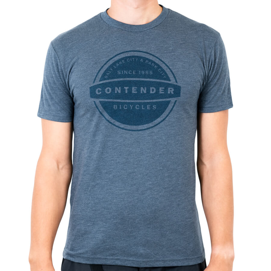 Contender Bicycles Since 1988 T-Shirt Apparel Contender Bicycles Indigo S 