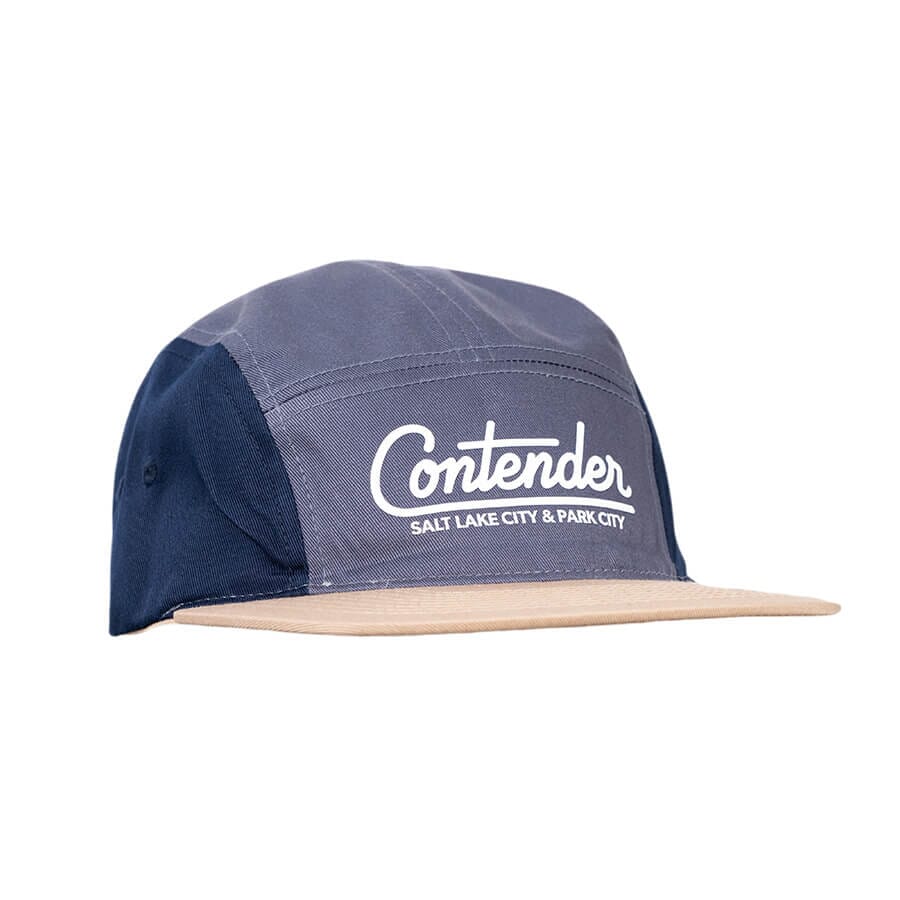 Contender 5-Panel Hat Apparel Contender Bicycles Faded Gray/Biscui/Dark Navy 