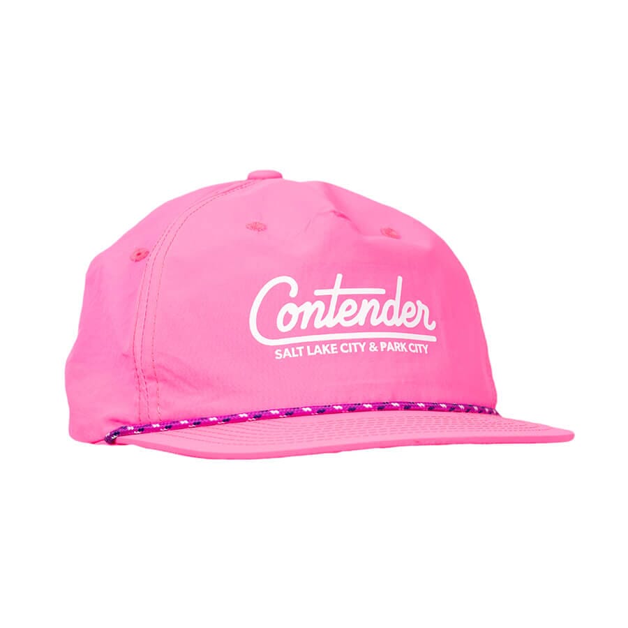 Contender Rope Hat Apparel Contender Bicycles Neon Pink/Multi Rope 