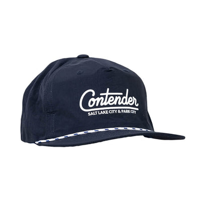Contender Rope Hat Apparel Contender Bicycles Navy/White Rope 