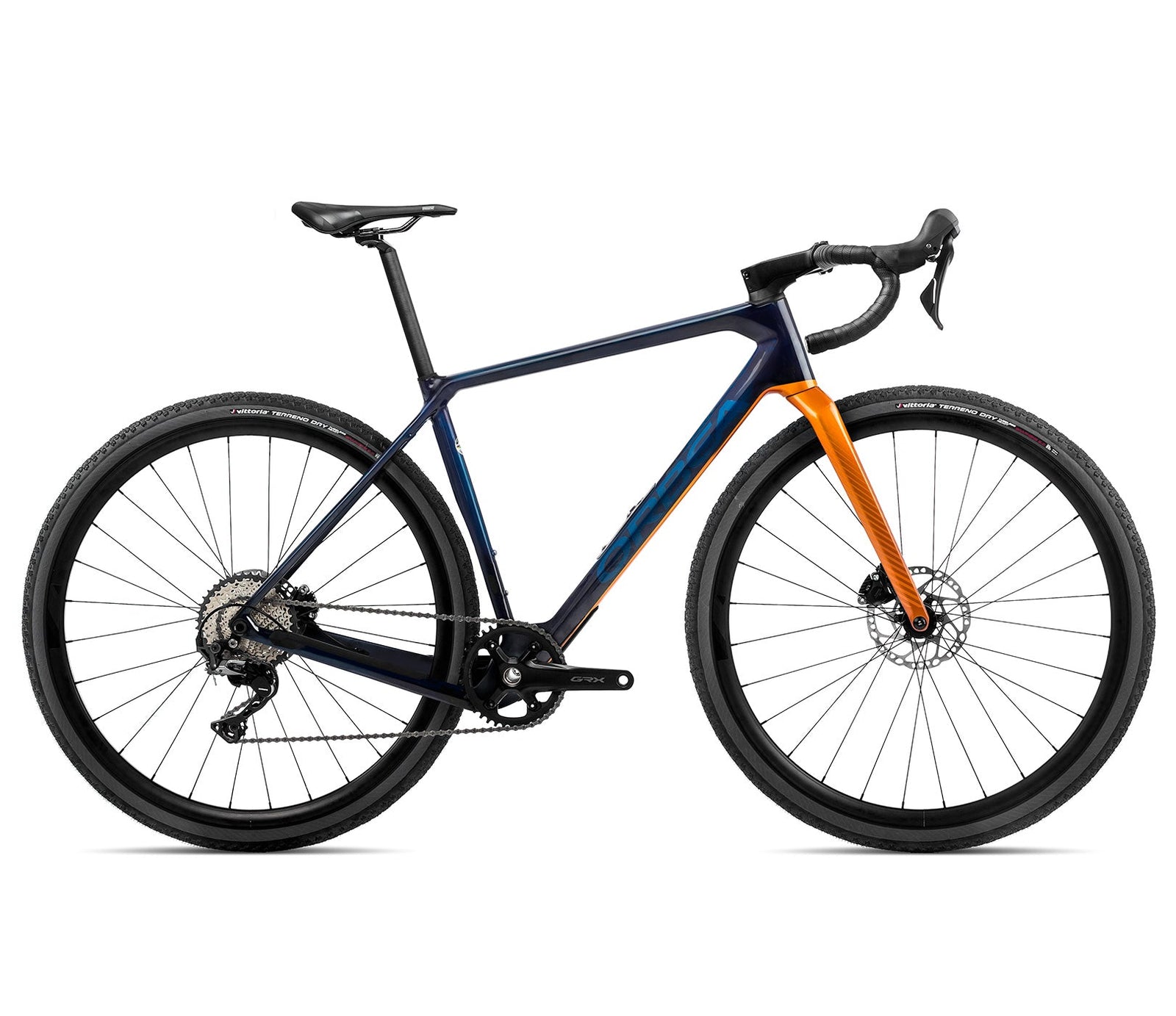 2022 Orbea Terra M30 Team 1X Bikes Orbea Blue Carbon - Leo Orange XS 