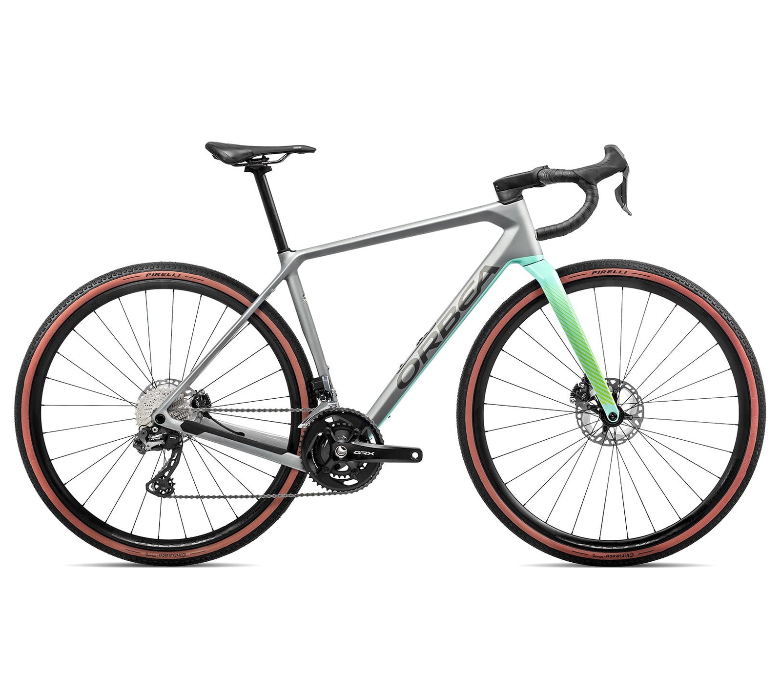2022 Orbea Terra M20i Team Bikes Orbea Stone Silver - Ice Green XS 