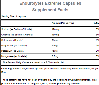 Hammer Nutrition Endurolytes Extreme, 120 Capsules