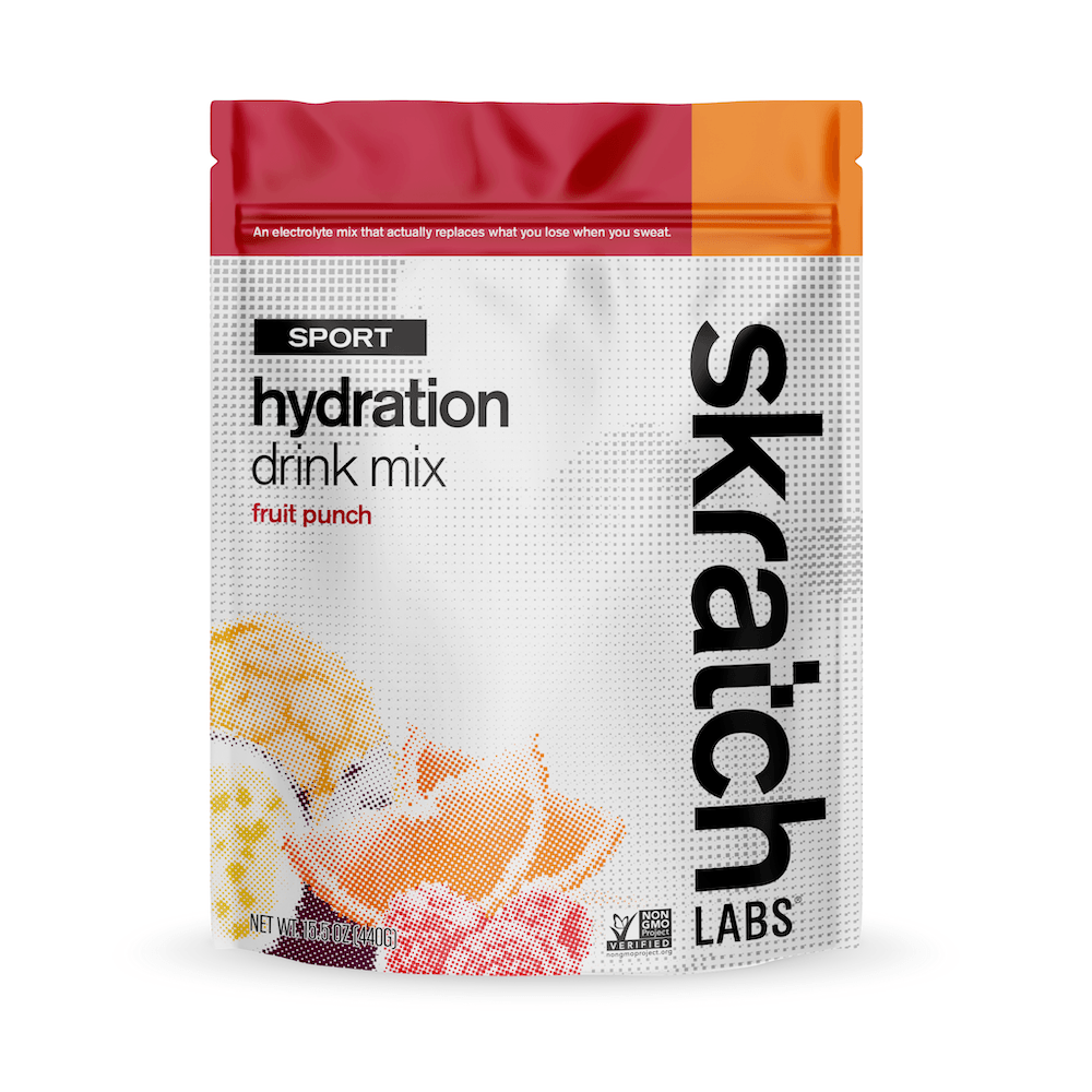 Skratch Labs Sport Hydration Mix Accessories Skratch Labs Fruit Punch 20 Serving Resealable Bag 