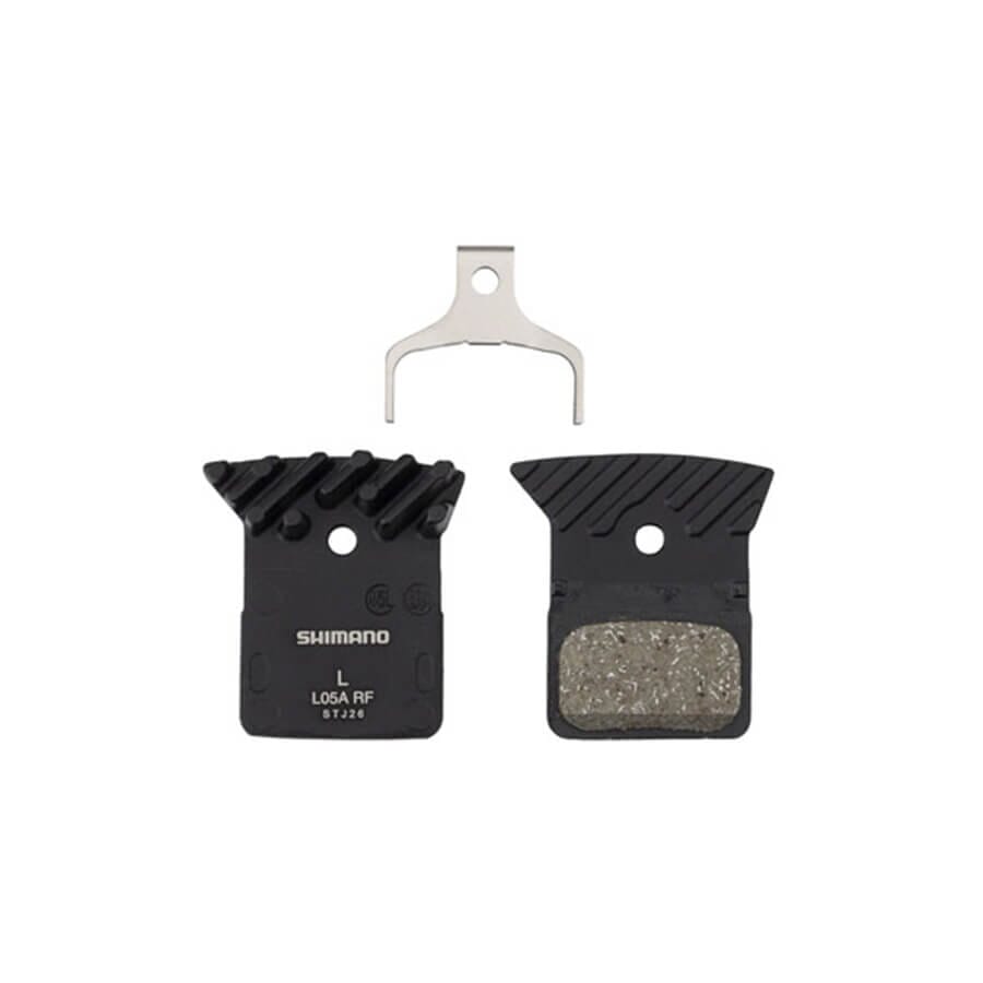 Shimano L05A-RF Resin Disc Brake Pads and Spring with Fins Components Shimano 