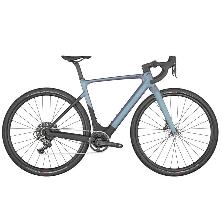 Scott Contessa Solace Gravel eRide 15 Bikes Scott Bikes Blue / Black XS49 
