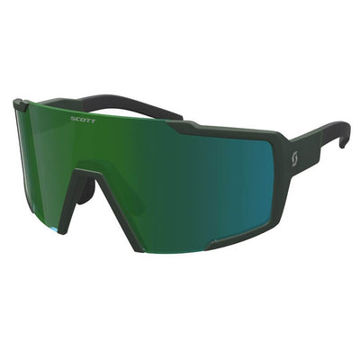 Scott Shield Sunglasses Apparel Scott Kaki Green / Green Chrome 