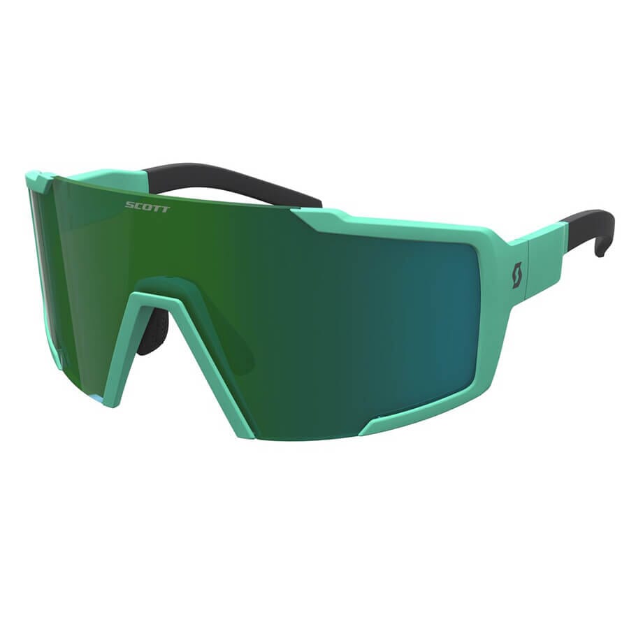 Scott Shield Sunglasses Apparel Scott Soft Teal Green / Green Chrome 
