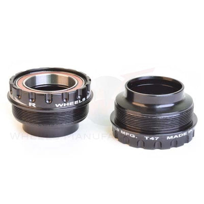 Wheels Manufacturing T47 Outboard Bottom Bracket with Angular Contact Bearings for 30mm Spindles, Fits B.B. shells 68mm to 100mm Components Wheels Manufacturing 