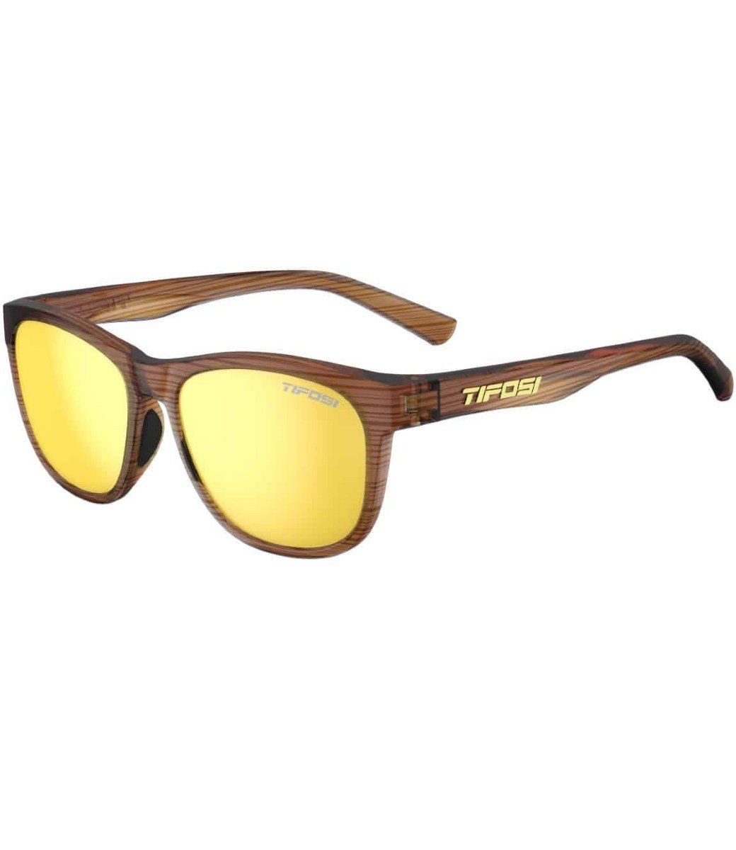 Tifosi Swank Sunglasses Apparel Tifosi Optics Woodgrain Smoke Yellow 